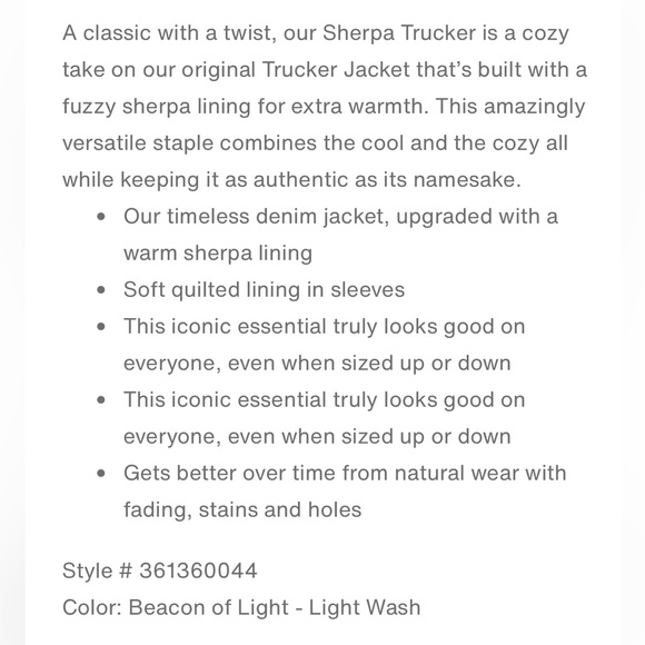 Levi’s Sherpa denim trucker jacket, sz s, nwt, light wash - Picture 2 of 8